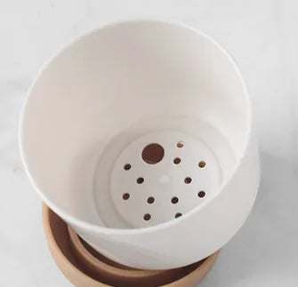 Skanto | Selvvannende blomsterpotte for orkideer og planter – Plast plantecontainer