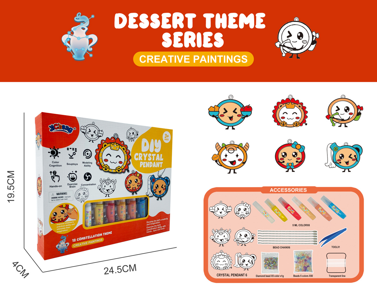 Norvo | SparkleCharm | Magisk kreativitet for små kunstnere - DIY krystallanheng håndverkssett