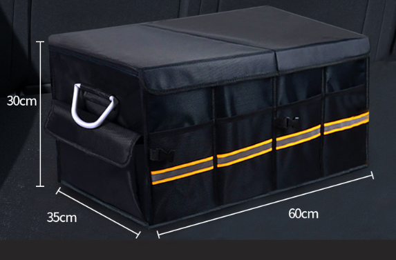 Skanto | Bagasjerom Organizer for Sete Sammenleggbar Dekke Holdbar Solid Tykk Plate Sammenleggbar Bagasjerom Lagringsboks