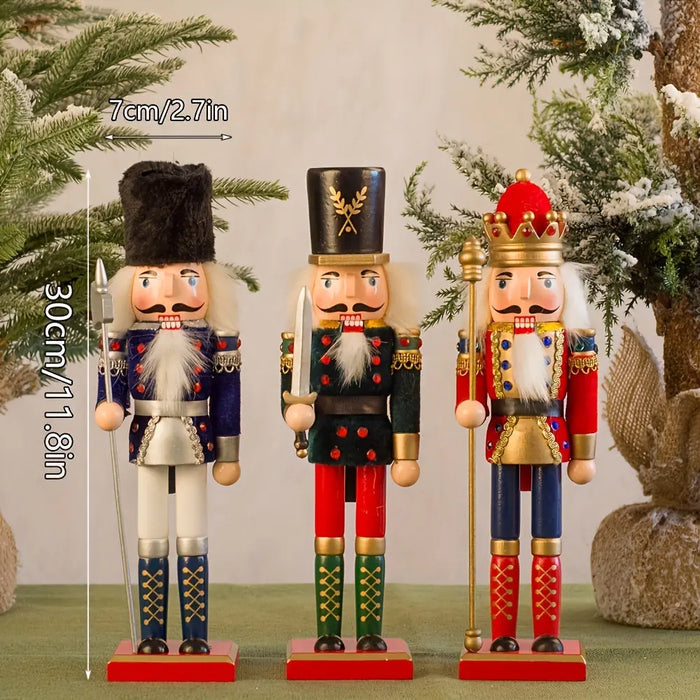 Skanto | NussknackerJoy - Tre Nussknacker Soldatfigur for tidløs julemagisk