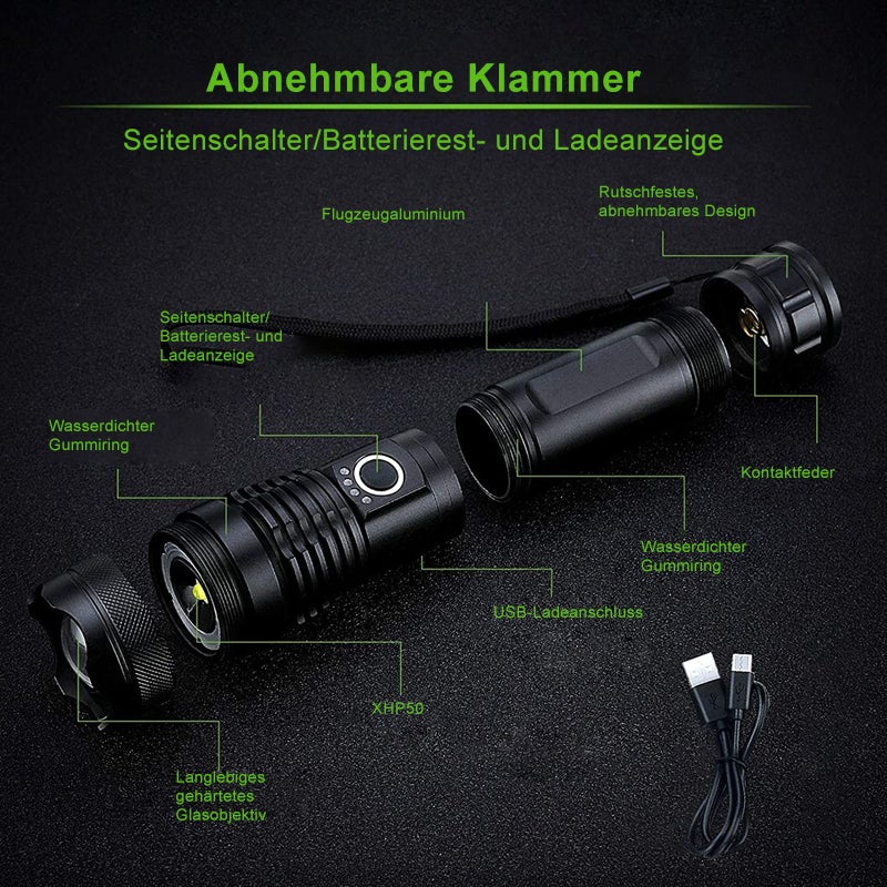 Skanto | Vanntett militær laser lommelykt