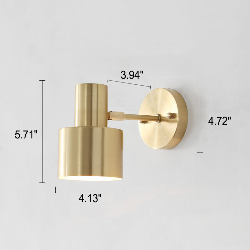 Moderne gullvegglampe – minimalistisk metalldesign for luksuriøse interiør