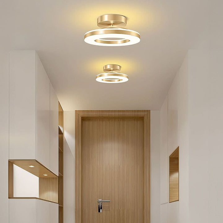 Skanto | ZAYNO Svart LED Taklampe – Moderne Innfelt Montert