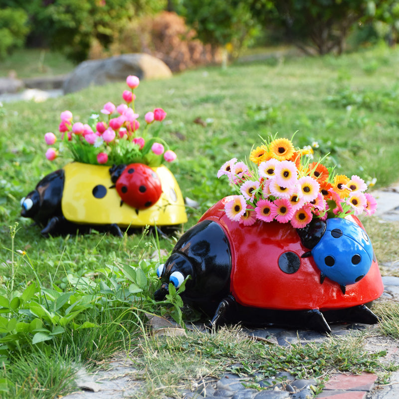 Skanto | Metall Marihøne Blomsterpotte