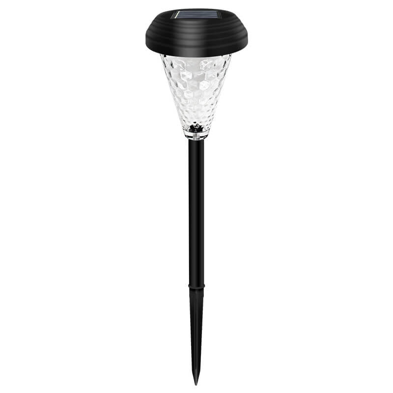 Moderne Solar Glass Cone LED Utendørs Hage Bakkeinnsatts Landskapslys | Skanto