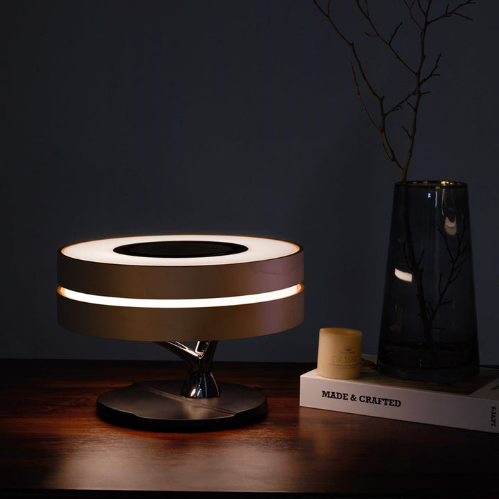 LumeCharge - Minimalistisk LED Bordlampe med Trådløs Lading | Skanto