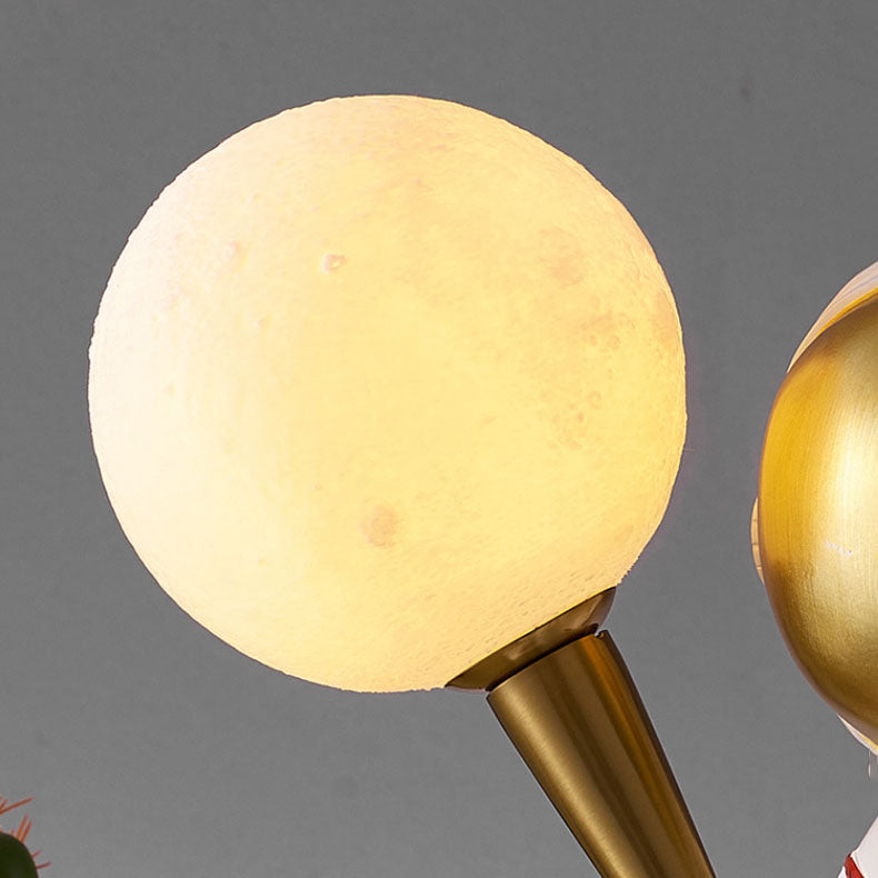 Norvo | Moderne Kreativ Tegneserie Astronaut Harpiks ABS 1-Lyskilde Vegglampe for Soverom