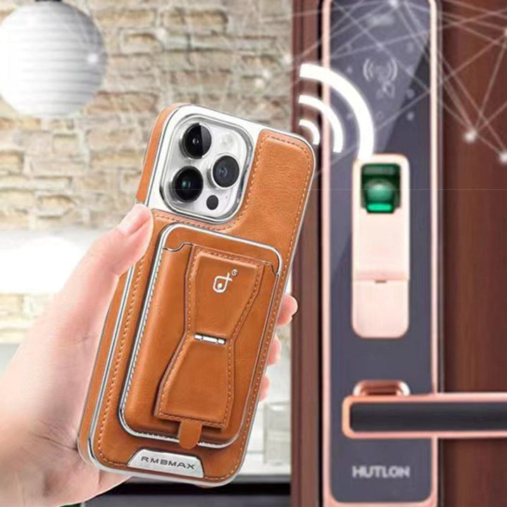 Skanto | Luksuriøs Lær Magnetisk Telefonveske