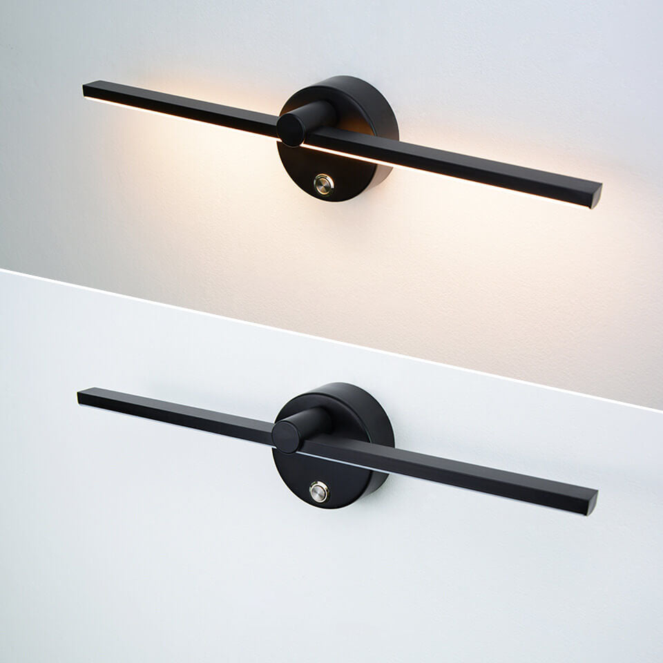 Norvo | Nordisk Minimalist Aluminium Lang Stangbryter LED Speil Vegglampe