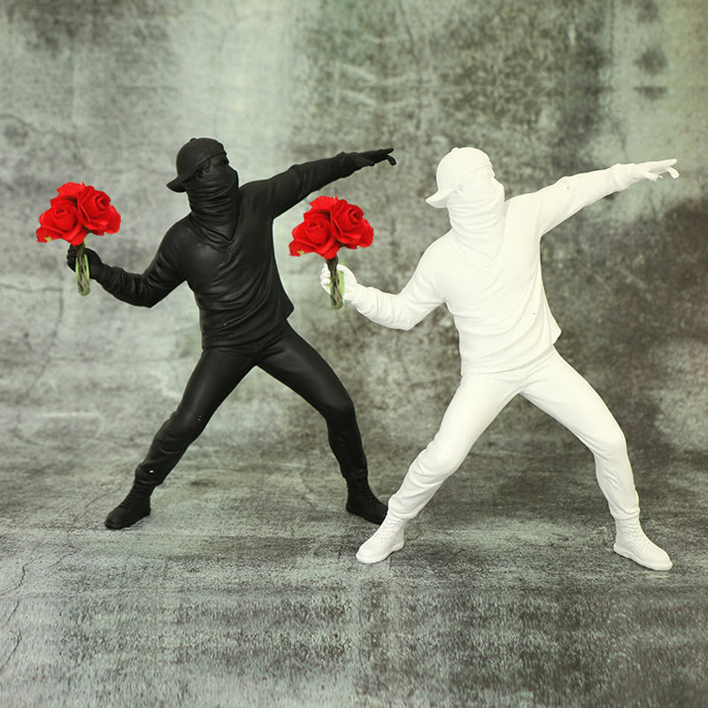 Skanto | Banksy Blomst Opprører Ornament