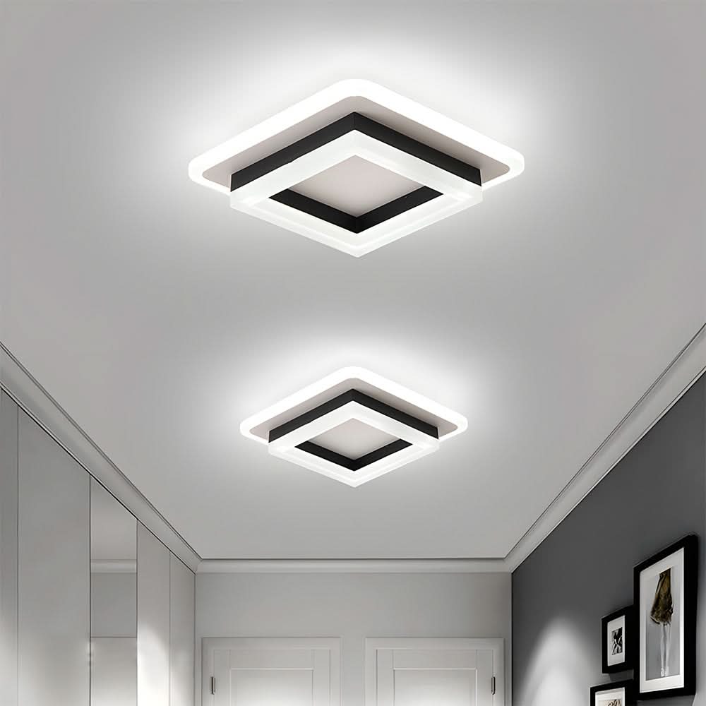 Skanto | Firkantet LED Taklampe for Moderne Interiører