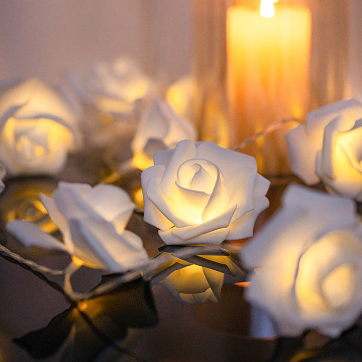 Skanto | Moderne Kreativ Rose Ferie Dekorasjon PV Bubble Mu LED Lyskjeder