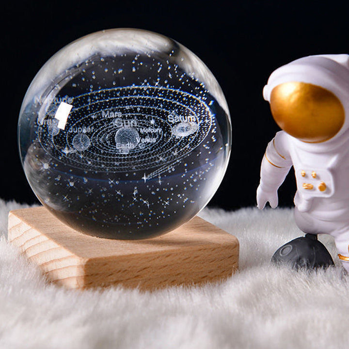 Skanto | 3D Galaxy Crystal Ball Nattlampe Dekorlampe