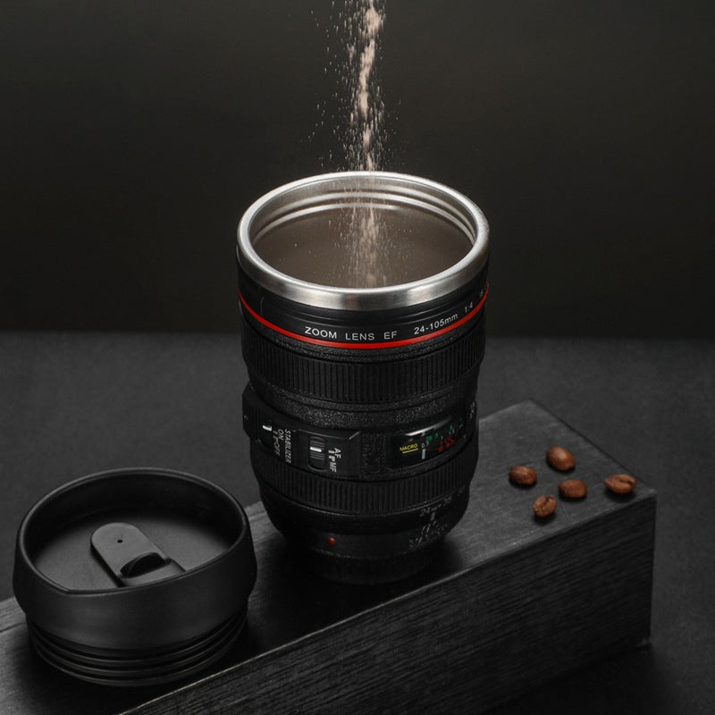 Kameralinse Inspirert Isolert Krus Kaffe Krus | Skanto