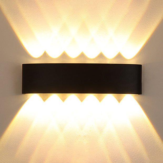 Moderne utendørs bue opp og ned spotlight LED utendørs vanntett vegglampe | Skanto