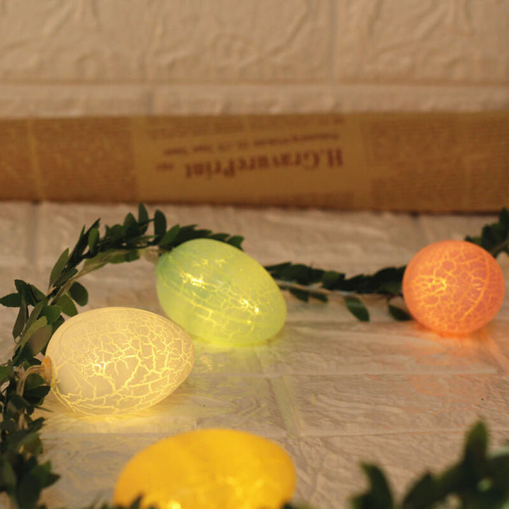 Skanto | Påskeknust Egg Rattan Lyslenke LED Dekorative Lyslenker