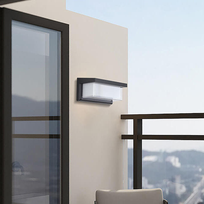 Skanto | Moderne Minimalistisk Solrektangel PC LED Utendørs Vegglampe For Utendørs Patio