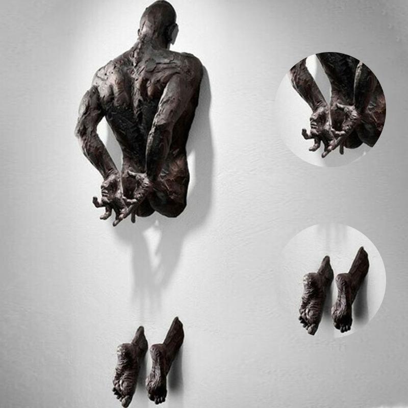 Art of Wall Sculpture Ornament Laget av Resin | Skanto