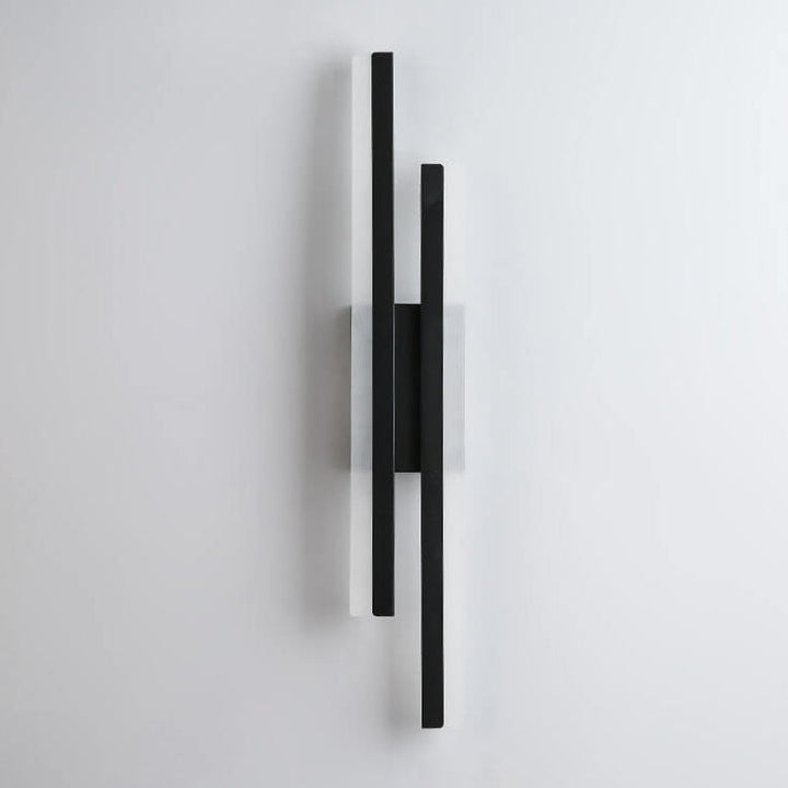 Skanto | LuxLine Moderne LED Vegglampe | Minimalistisk Design | Jern & Akryl | Dimmbar Lys