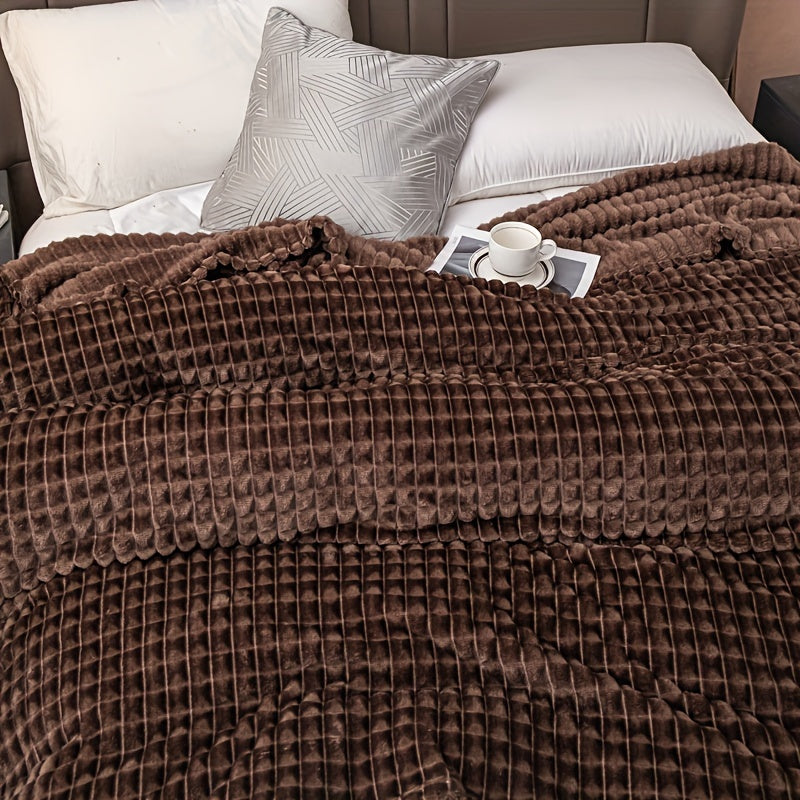 FlannelLuxe – Mykt Fleece Teppe for Comfort Skanto