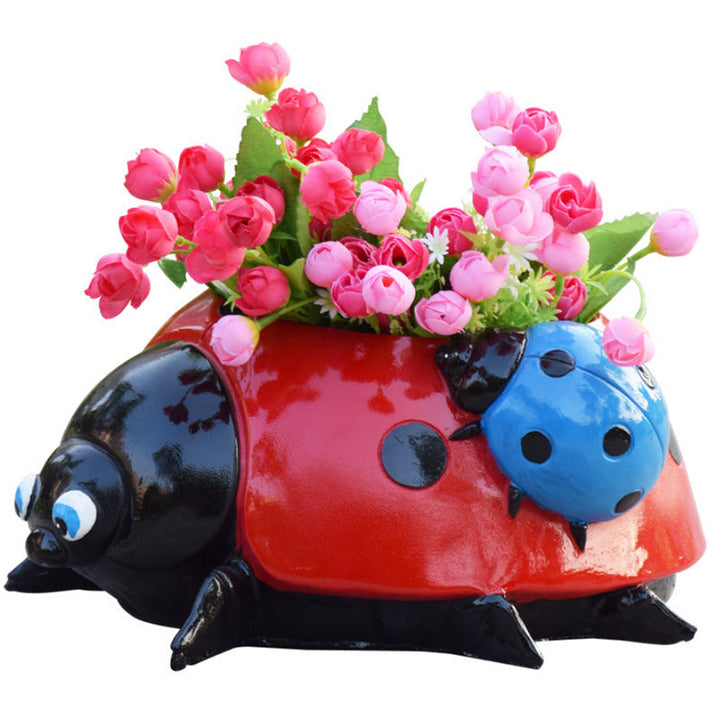 Skanto | Metall Marihøne Blomsterpotte