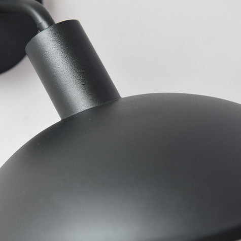 Moderne Minimalistisk Vanntett Rund Jern 1-Lys Vegglampe For Utendørs Patio | Skanto