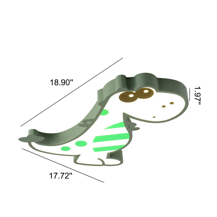 Skanto | DinoBright LED Taklampe | Kreativ Dinosaur Design | Barnerom Lampe | Varm & Hvit Lys | Dempbar