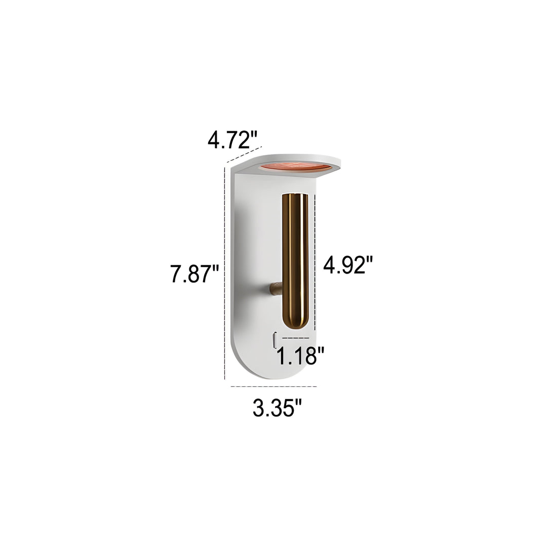 Justerbar nordisk LED-vegglampe med flammeeffekt Skanto