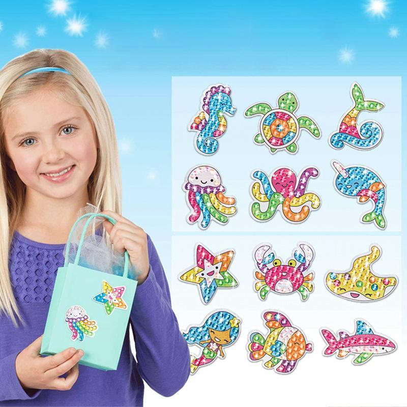 Skanto | Store Edle Diamant Maleri Klistermerker for Barn