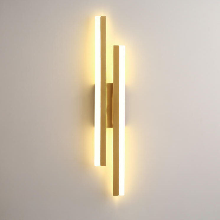 Skanto | LuxLine Moderne LED Vegglampe | Minimalistisk Design | Jern & Akryl | Dimmbar Lys