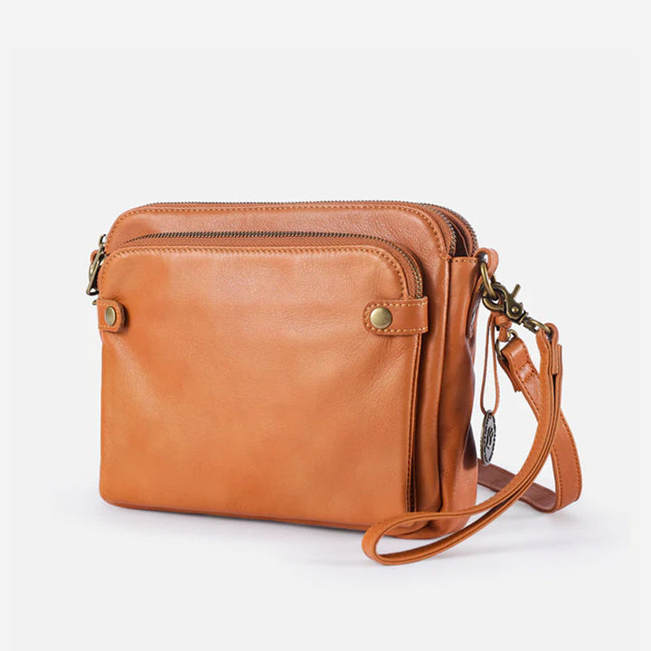 Skanto | Tre-lags lær crossover skulder- og clutch-veske