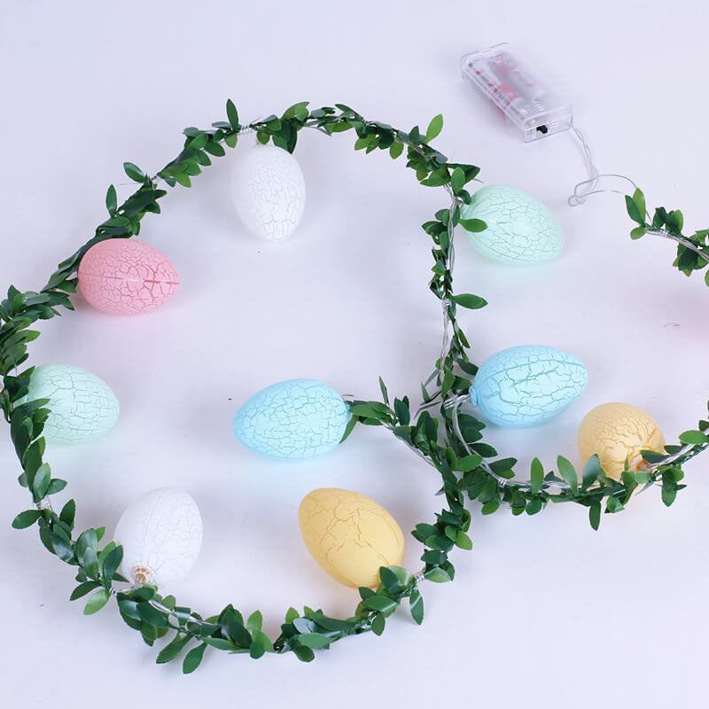 Skanto | Påskeknust Egg Rattan Lyslenke LED Dekorative Lyslenker