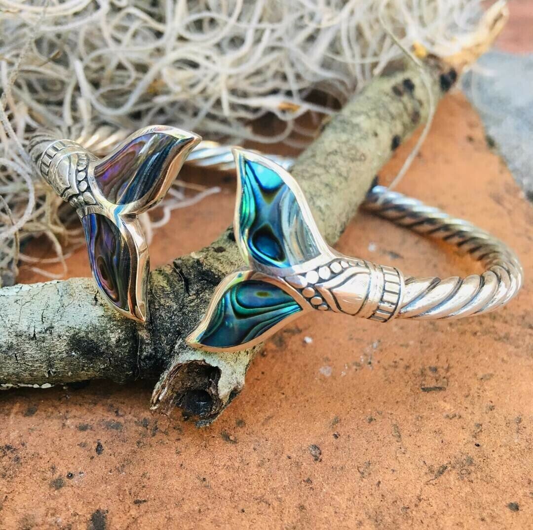 Skanto | Abalone Shell Havfrue Hale SS Bangle Armbånd