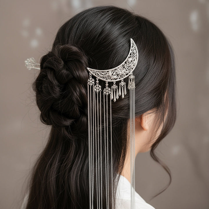 Skanto | Mystical Moon Shape Hårnål