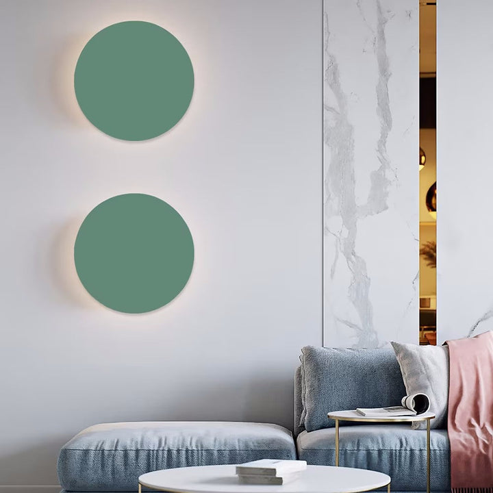 Skanto | GlowOrb Minimalistisk Rund LED Vegglampe | Fargevariasjon | Dimmbar Lys