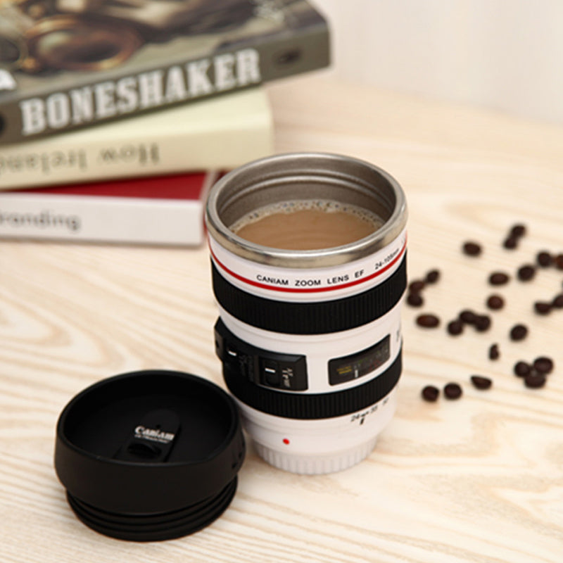 Kameralinse Inspirert Isolert Krus Kaffe Krus | Skanto