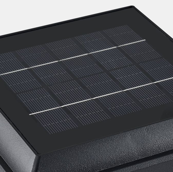Moderne Minimalistisk Firkantet Sylinder Solvannett ABS PC LED Utendørs Lys For Hage | Skanto