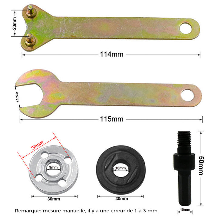 Stangforbindelser for vinkelsliper for elektrisk drill | Skanto