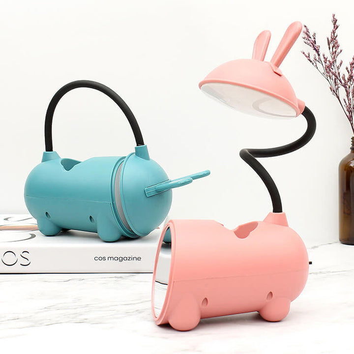 Skanto | Tegneserie Kreativ Kanin LED Berørings USB Pennholdere Skrivbord Lampe