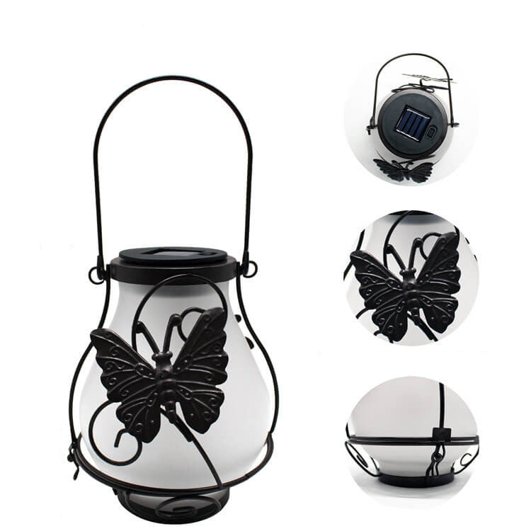 Skanto | Solar Retro Lantern LED Dekorativ Utendørs Vanntett Hage Hengende Lys