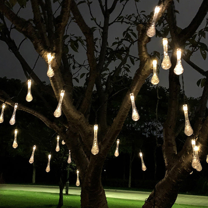 Skanto | Moderne Art Deco vanntett Solar-PVC-Gummi-akryl-snor-bees-ball-kristall-ball-fall-LED lys utendørs for hagen