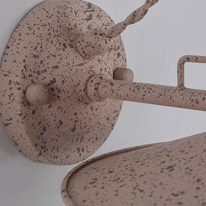 Moderne industriell vanntett metallplate bolle 1-lys vegglampe for utendørs patio | Skanto