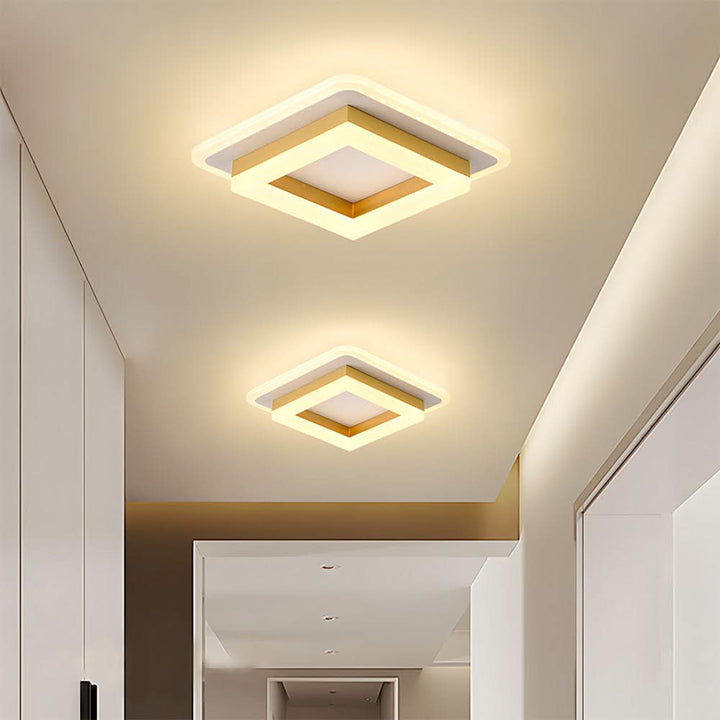 Quadratische LED-Deckenleuchte for moderne Innenräume