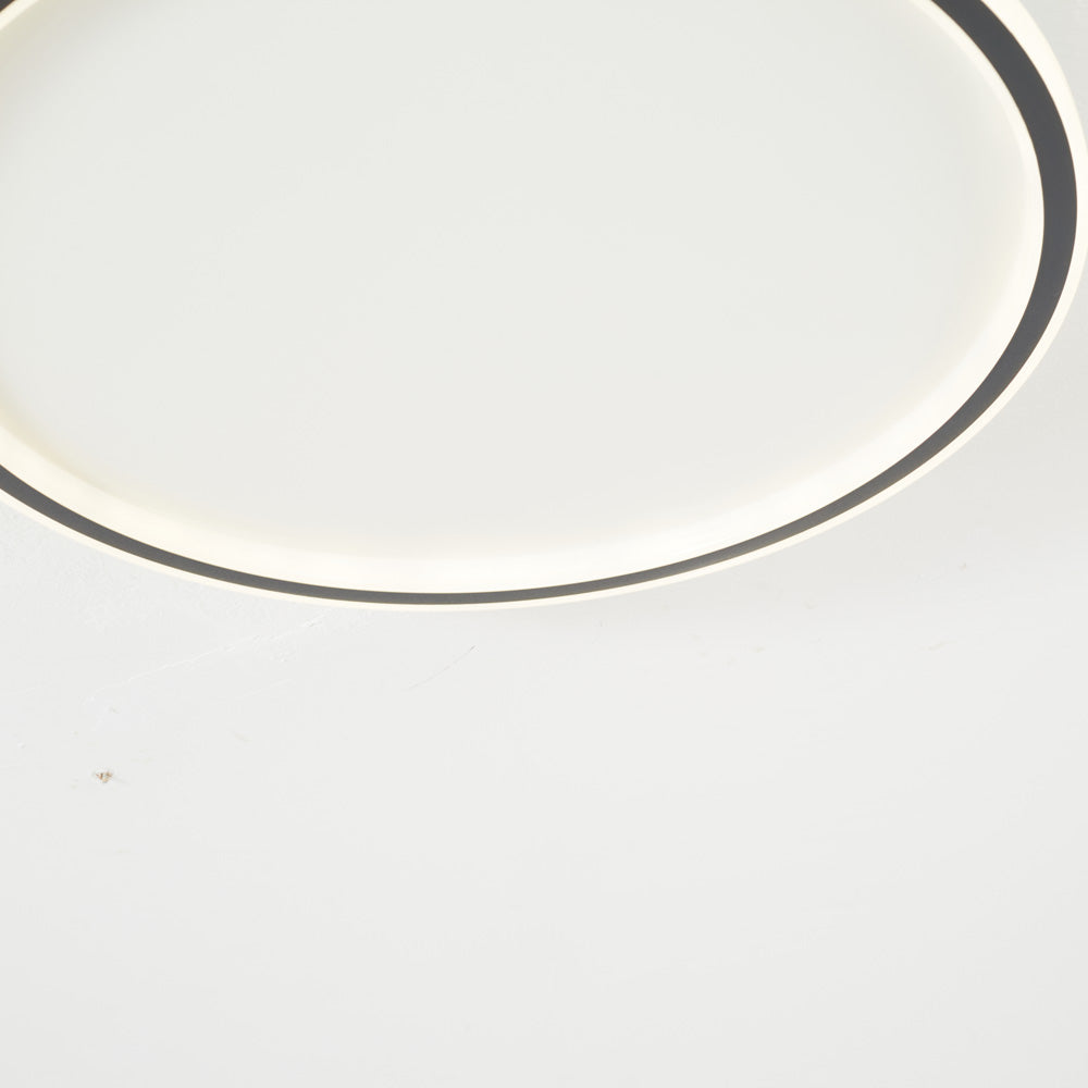 LunaNova - Moderne LED Taklampe Metall/Akryl for Stue og Soverom, Svart/Hvit Design | Skanto