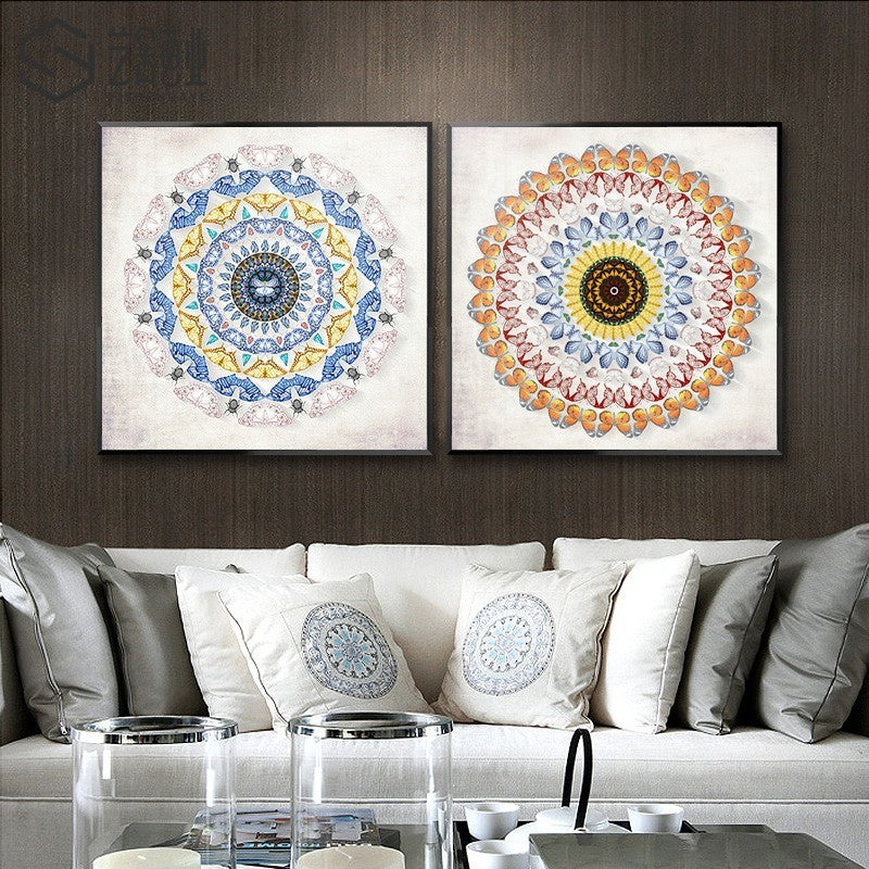 Moderne mandala – lerretbilde