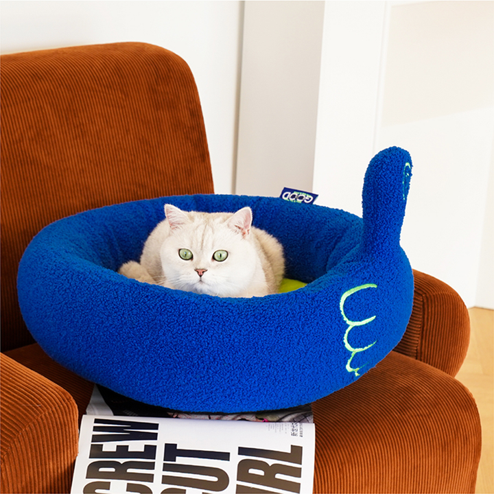 Pawsome Gesture Katt- og Hundeforingseng Koselig Plysj Hund Katt Seng Avtagbar Pute | Skanto
