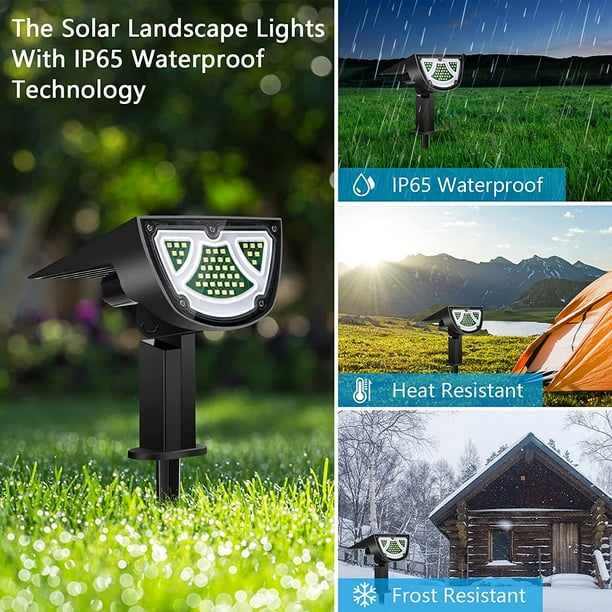 Skanto | Solar LED Spotlight – Utendørsbelysning med solcellepanel for hage og stier