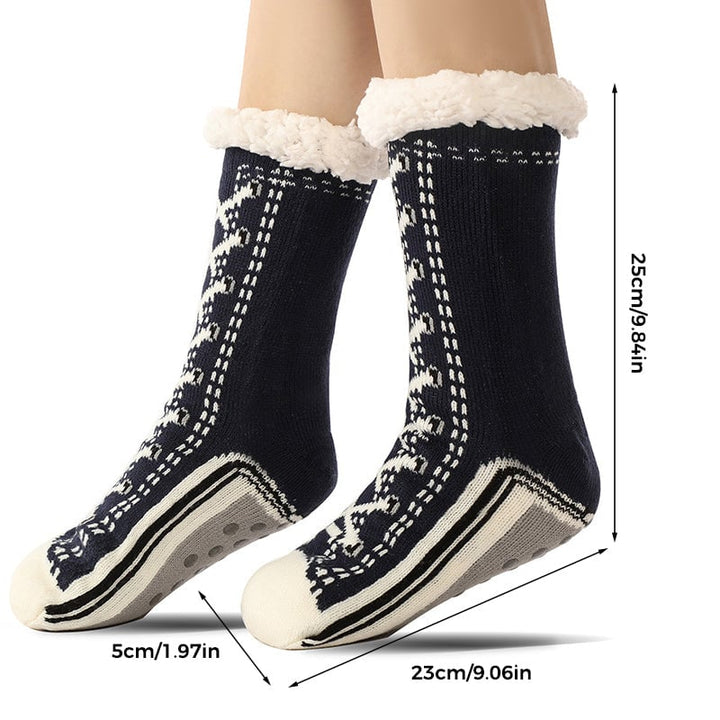 Skanto | Ultra-tykke Cashmere Slippers Sokker S
