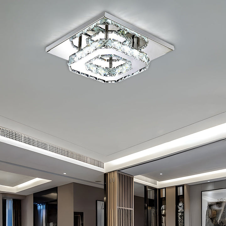 Skanto | Taklampe Krystall LED Moderne Innfelt Armatur