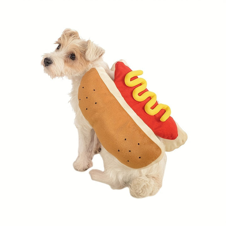 Skanto | Morsom Plysj Hund Halloween Kostyme | Hot Dog Design